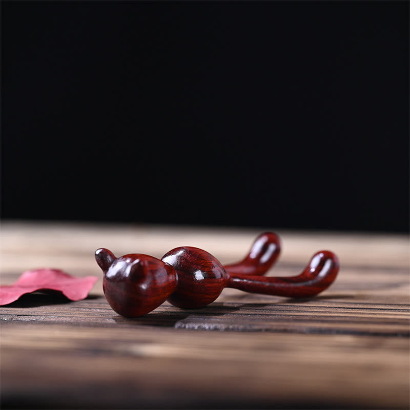 10cm Rosewood Zen Decor Warmth Wood Decoration