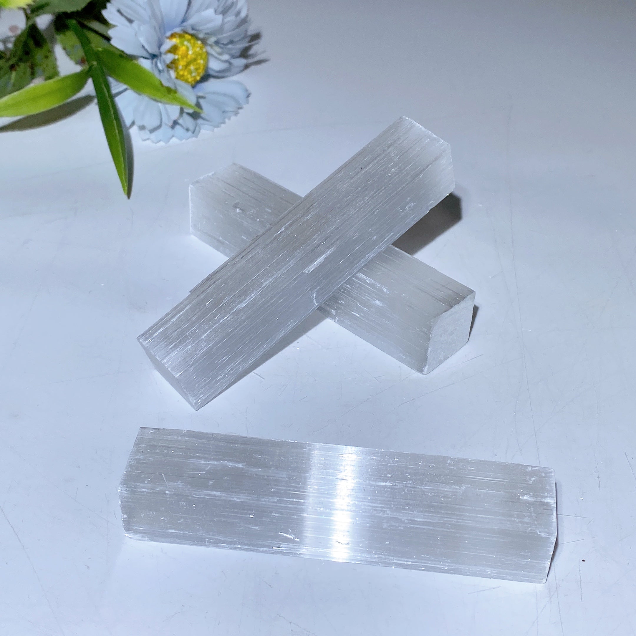 10cm Selenite Stick Raw Crystal for Healing Energy & Meditation