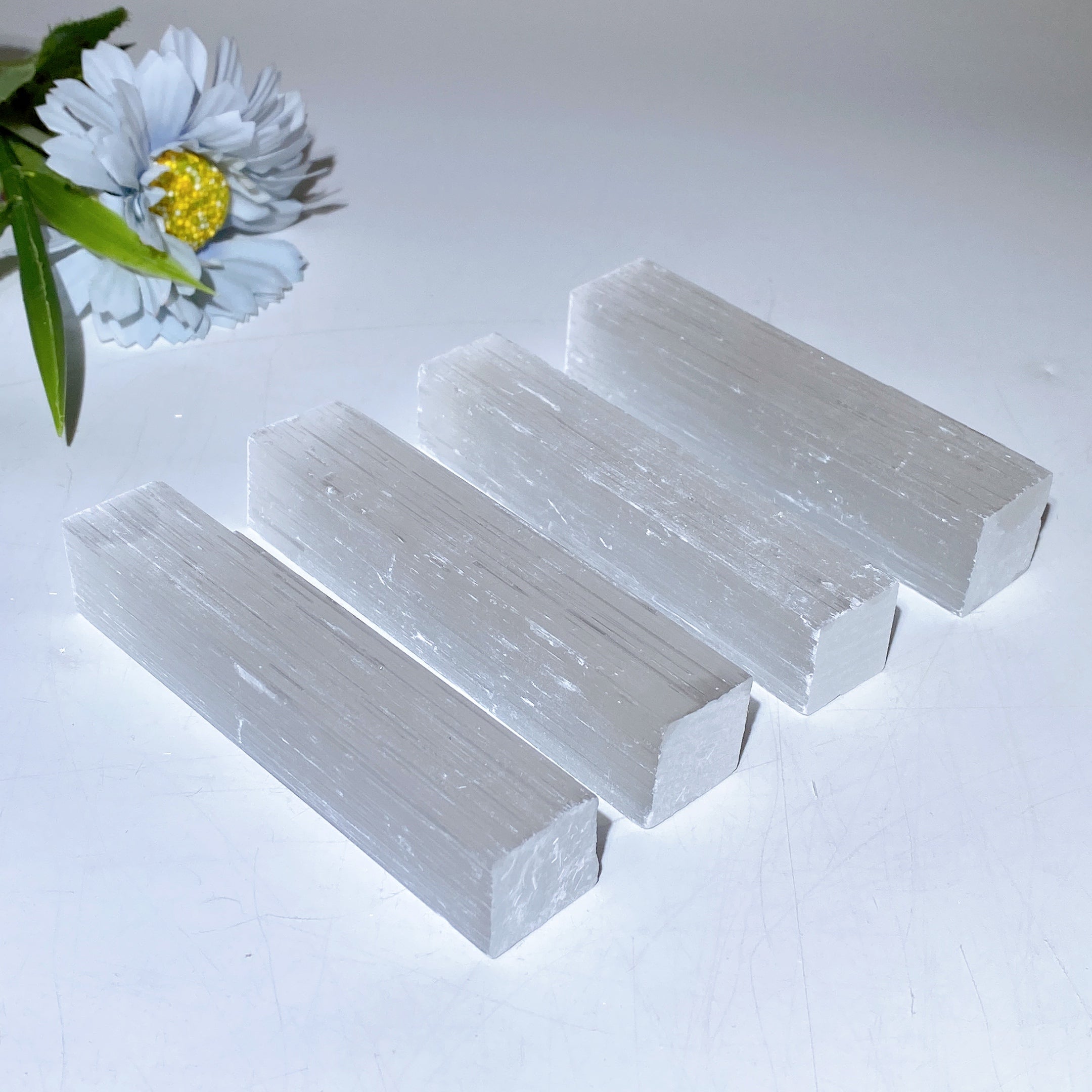 10cm Selenite Stick Raw Crystal for Healing Energy & Meditation