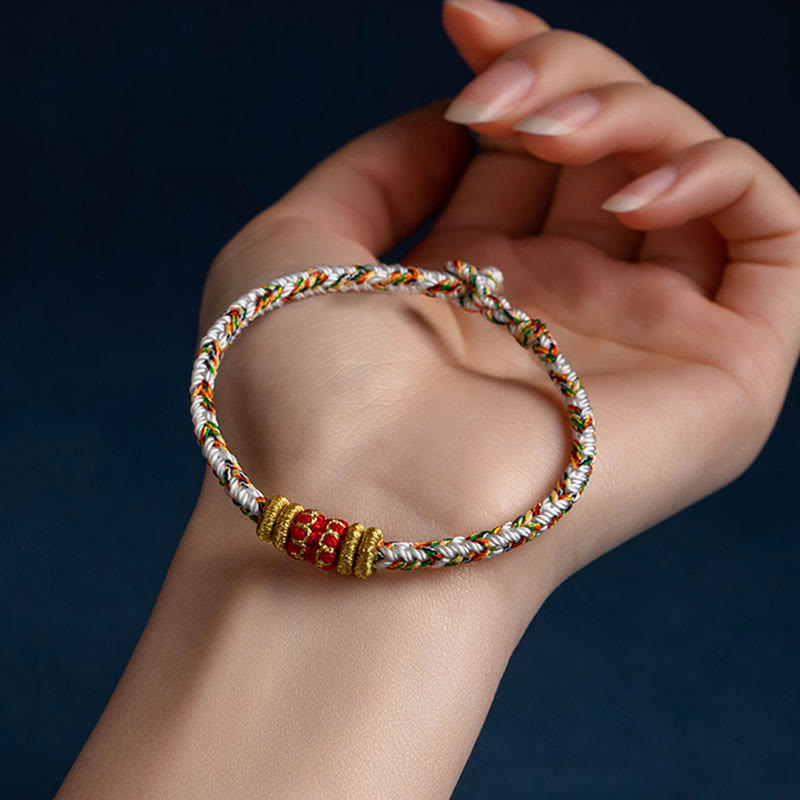 Handmade Chinese Zodiac Red String Bracelet for Luck & Strength