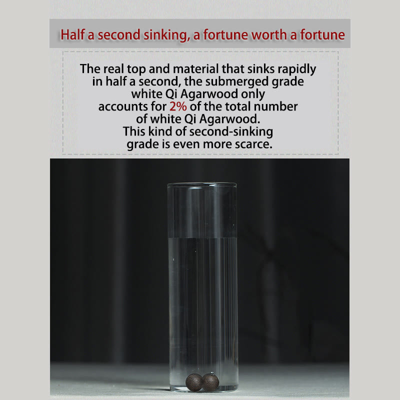 10mm Agarwood Strength Bracelet - Rare Dalat White Qinan Sinking