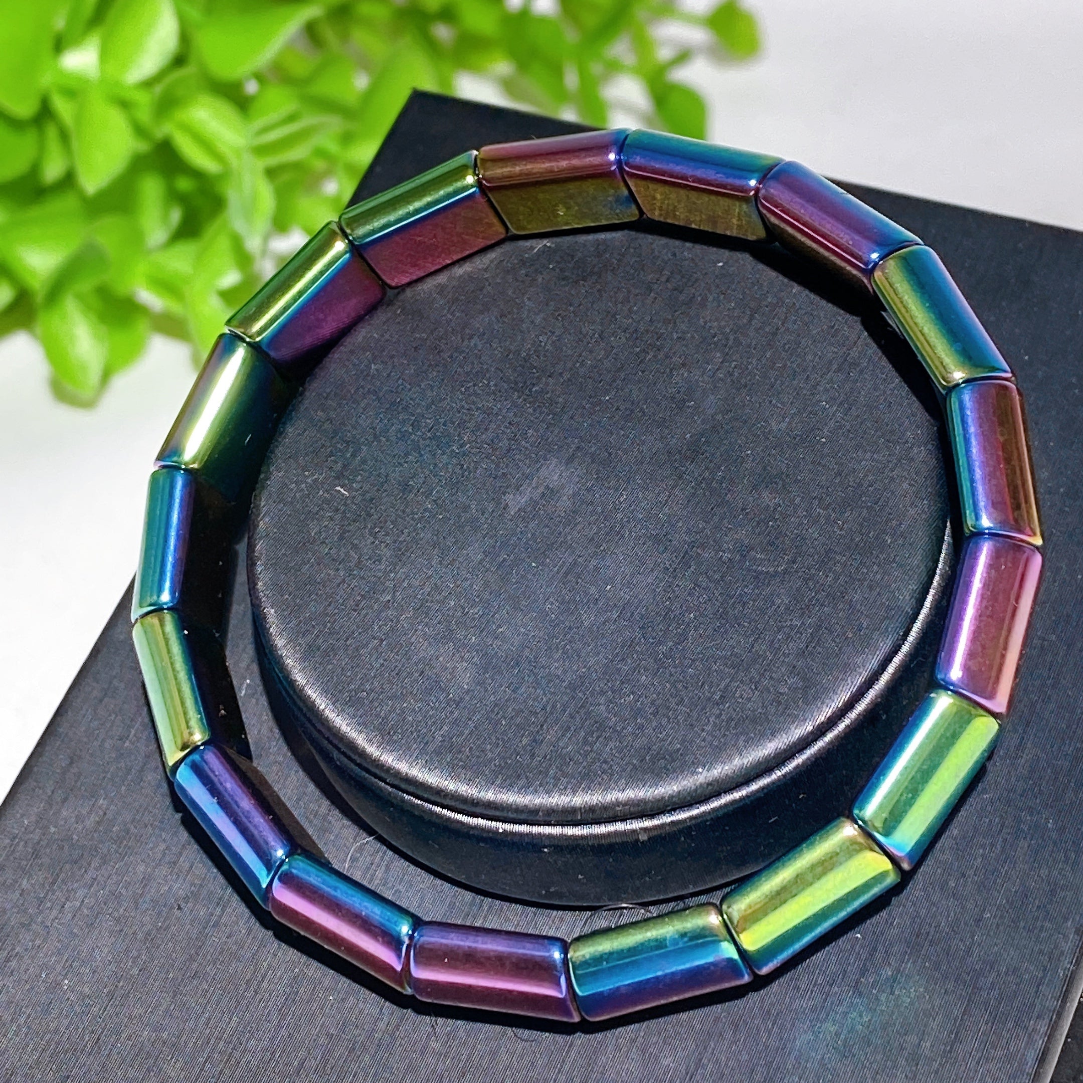 10mm Aura Crystal Healing Bangle for Spiritual Protection