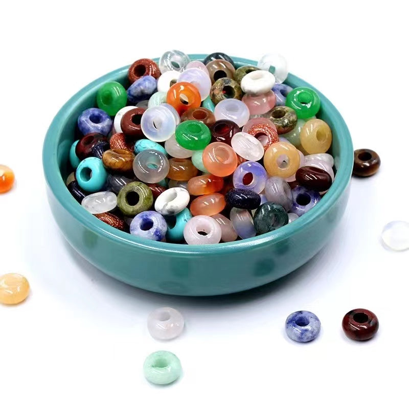 10mm Big Hole Round Crystal Beads for Jewelry DIY Making