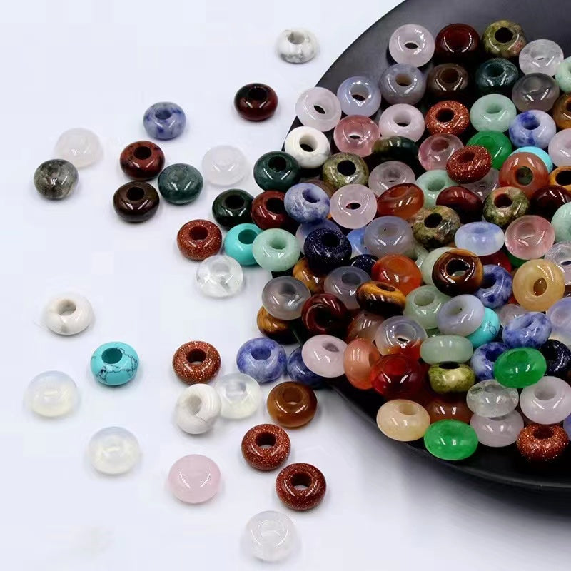 10mm Big Hole Round Crystal Beads for Jewelry DIY Making