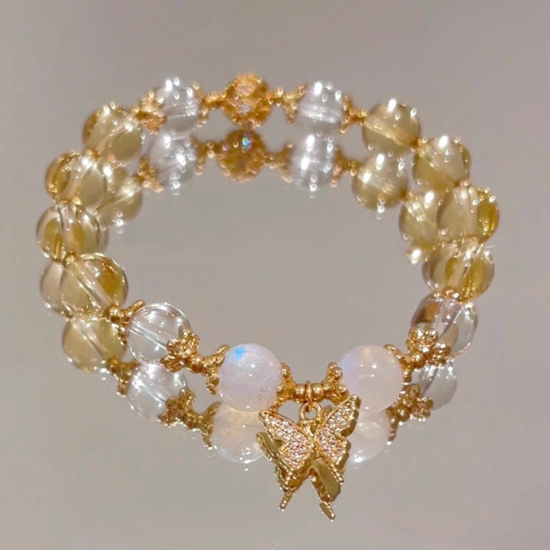 10mm Citrine Prosperity & Protection Charm Bracelet