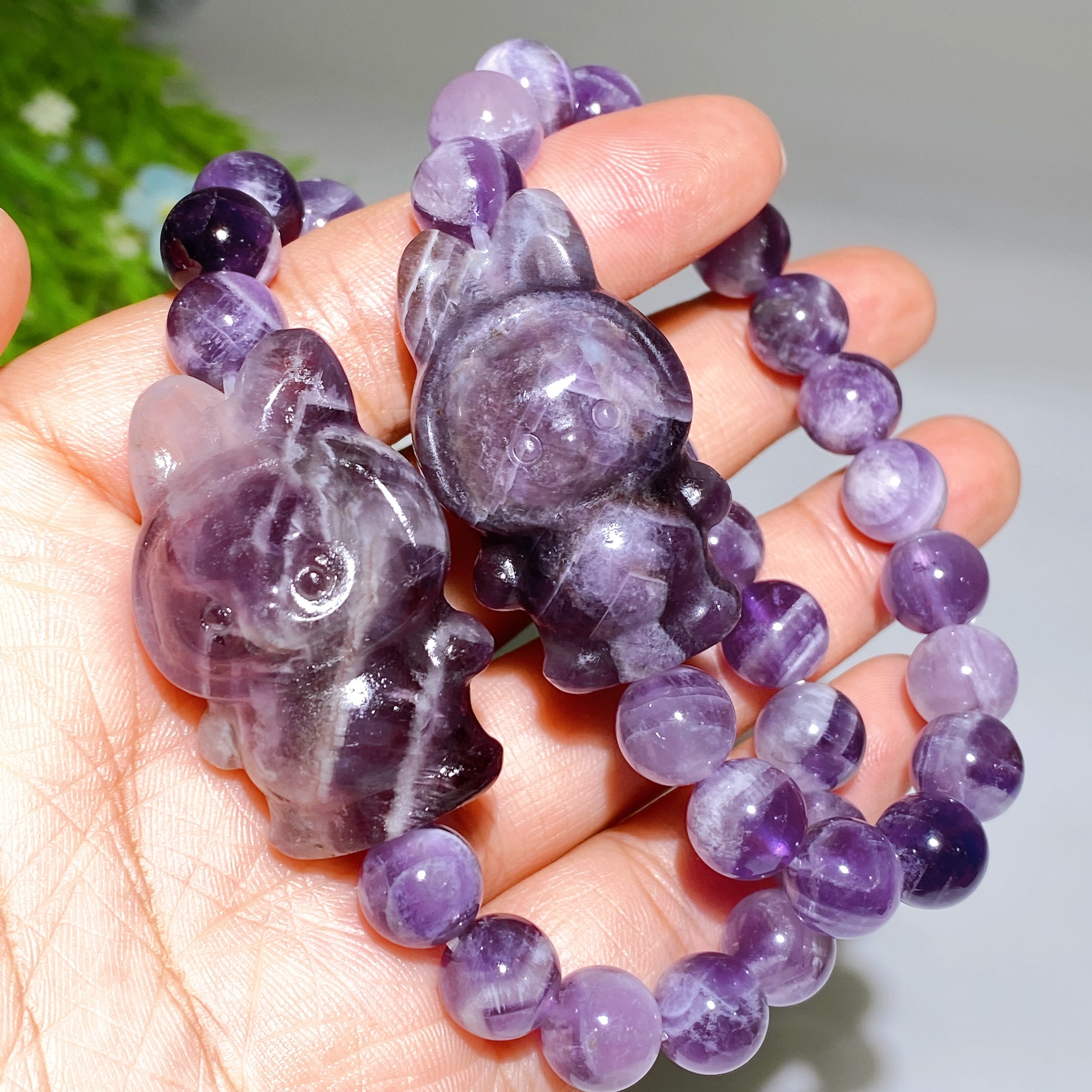 10mm Crystal Healing Bracelet | Spiritual Protection & Energy