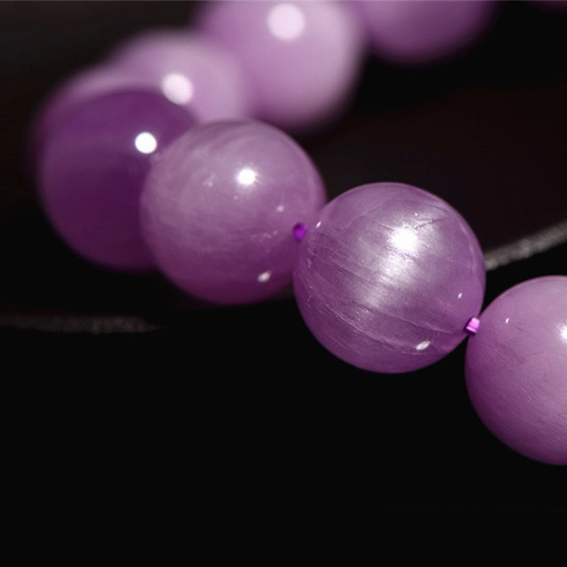10mm Kunzite Spiritual Bracelet for Love and Growth