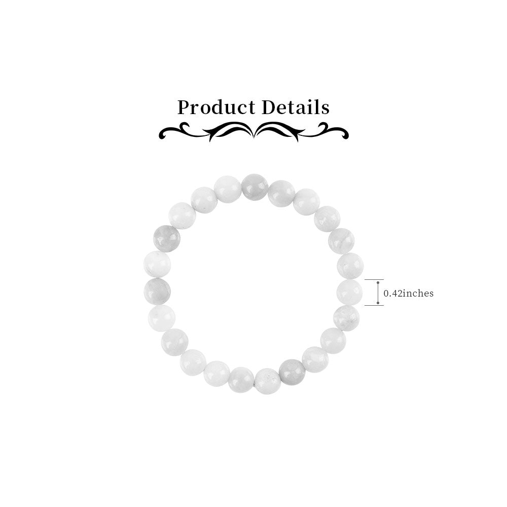 10mm Labradorite Healing Bracelet for Intuitive Energy