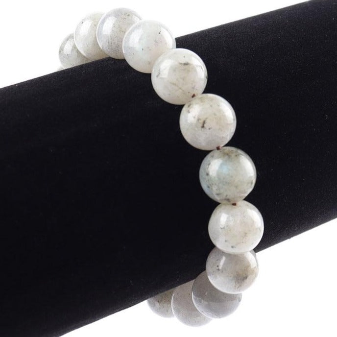 10mm Labradorite Healing Bracelet for Intuitive Energy
