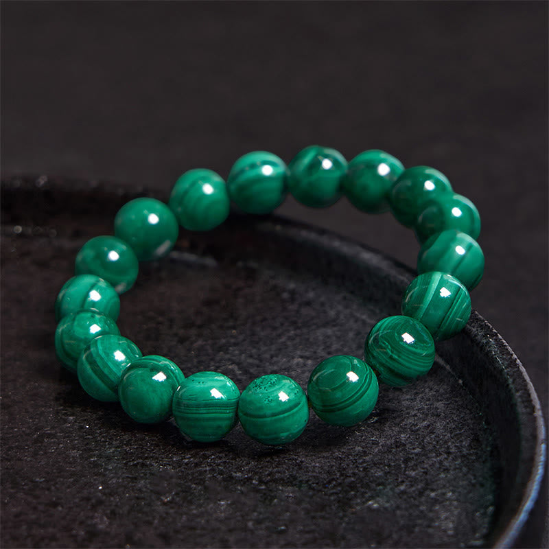 10mm Malachite Protection Bracelet for Calmness