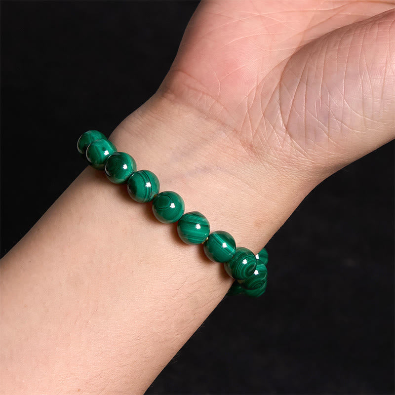 10mm Malachite Protection Bracelet for Calmness