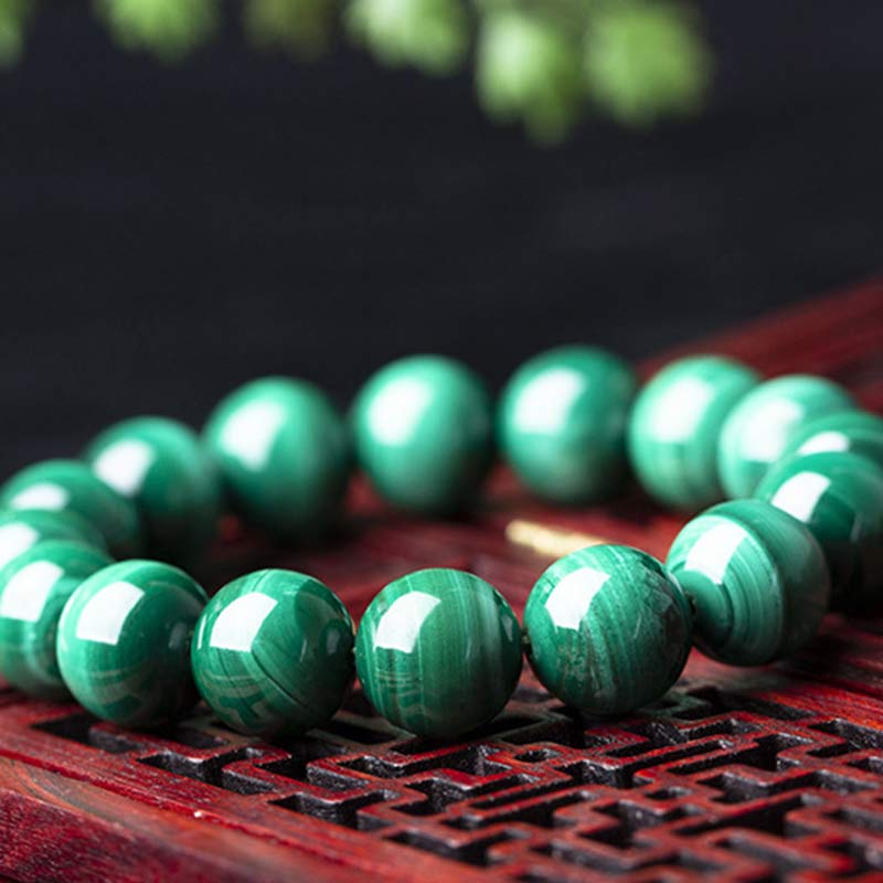 10mm Malachite Protection Bracelet for Calmness