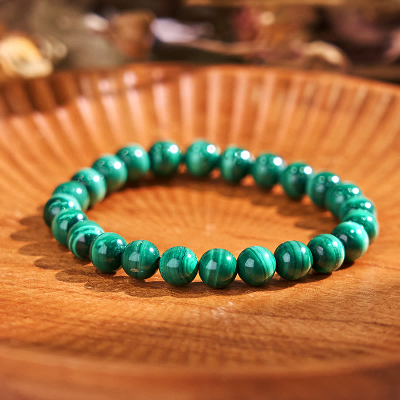 10mm Malachite Protection Bracelet for Calmness