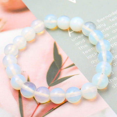 10mm Opalite Spiritual Bracelet for Healing & Protection