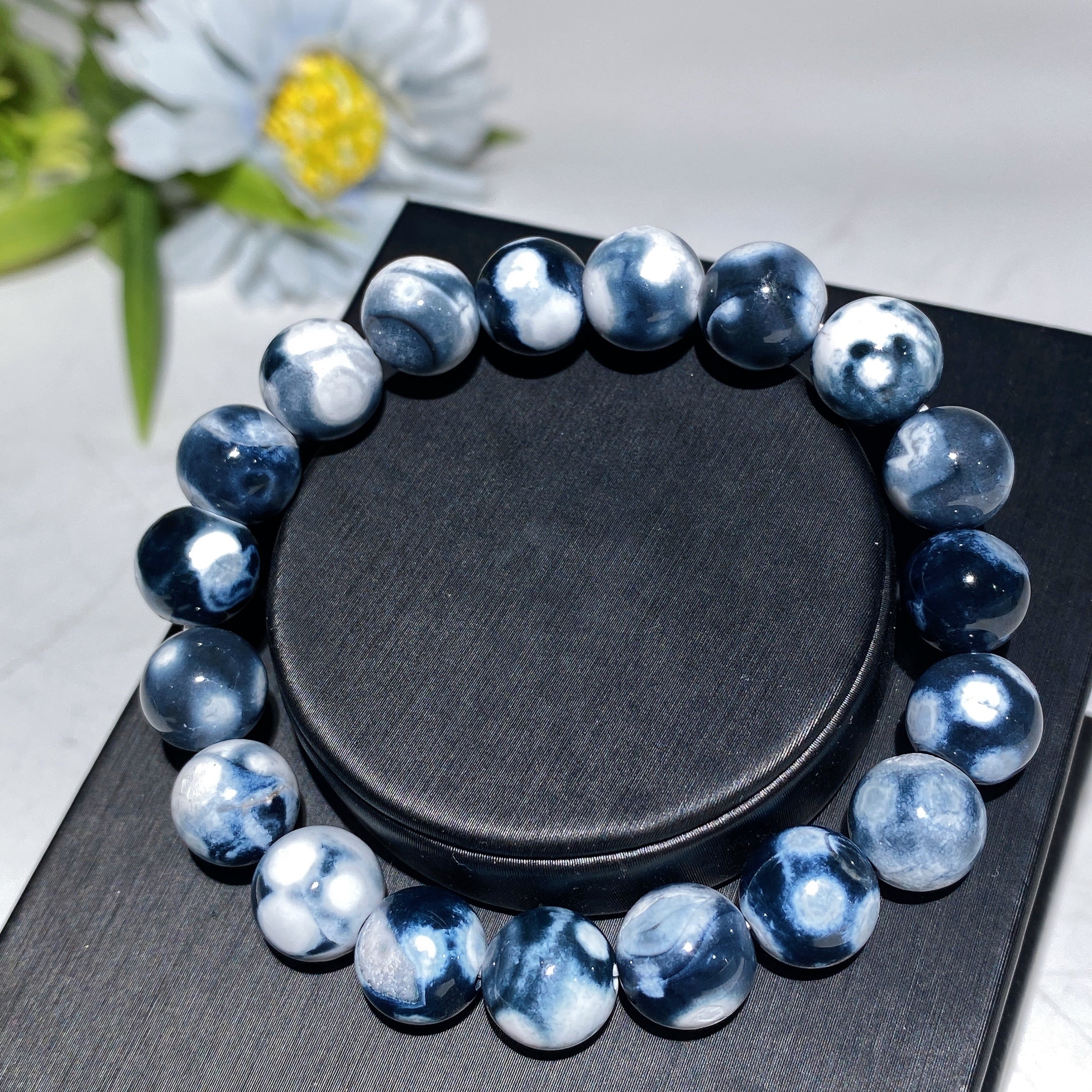 10mm Orca Agate Healing Bracelet for Balance & Energy