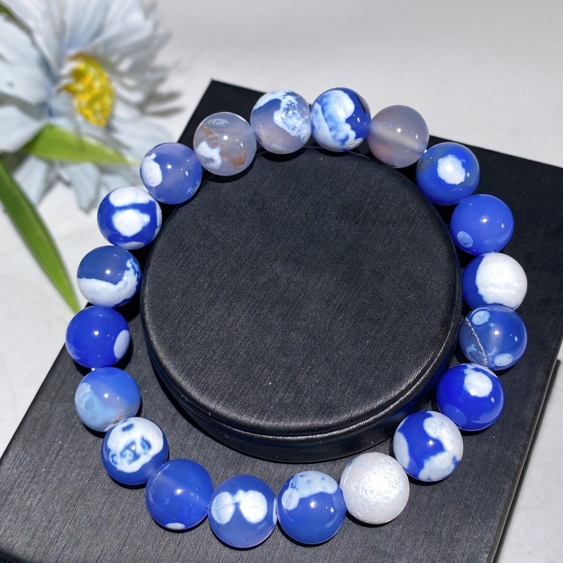 10mm Orca Agate Healing Bracelet for Balance & Energy