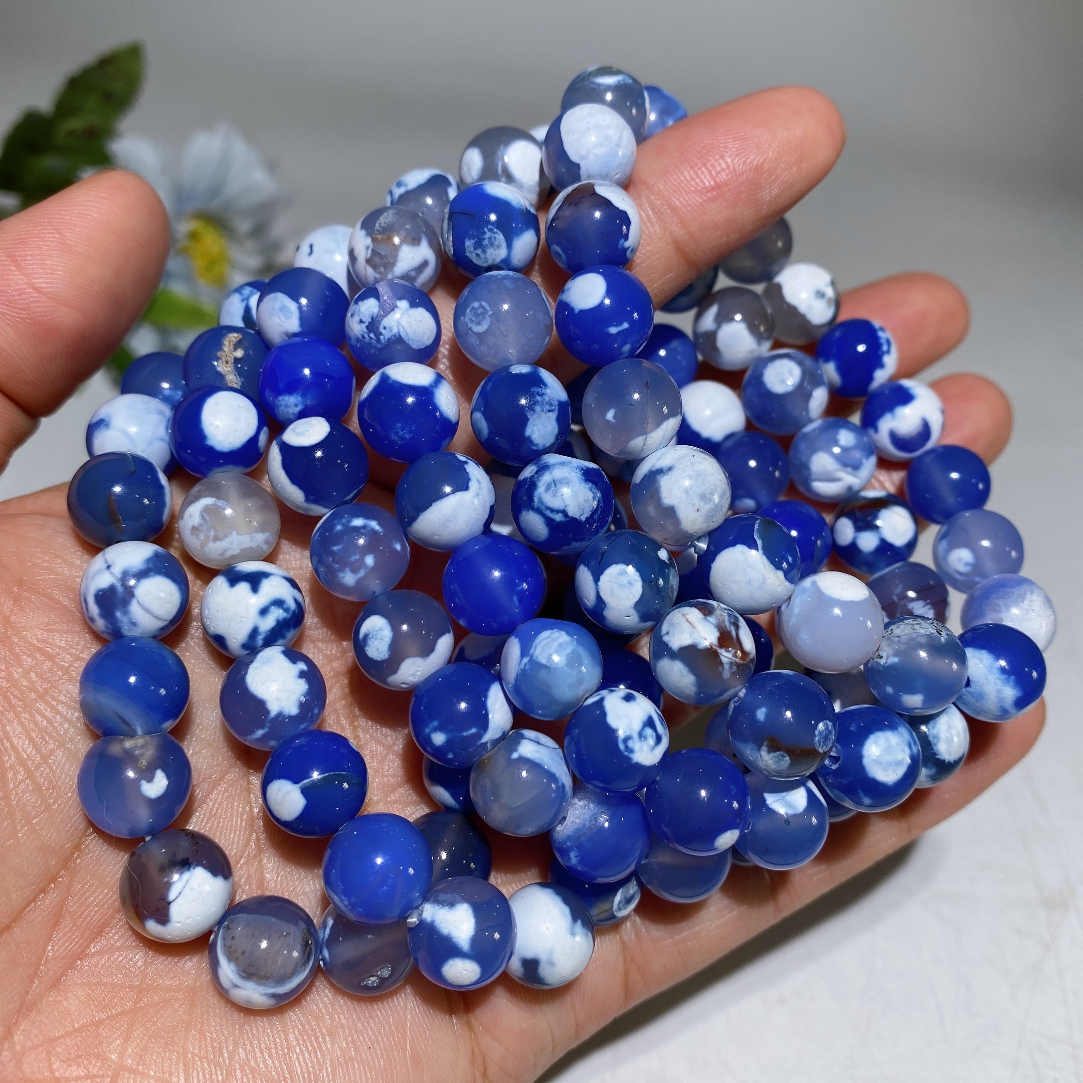 10mm Orca Agate Healing Bracelet for Balance & Energy