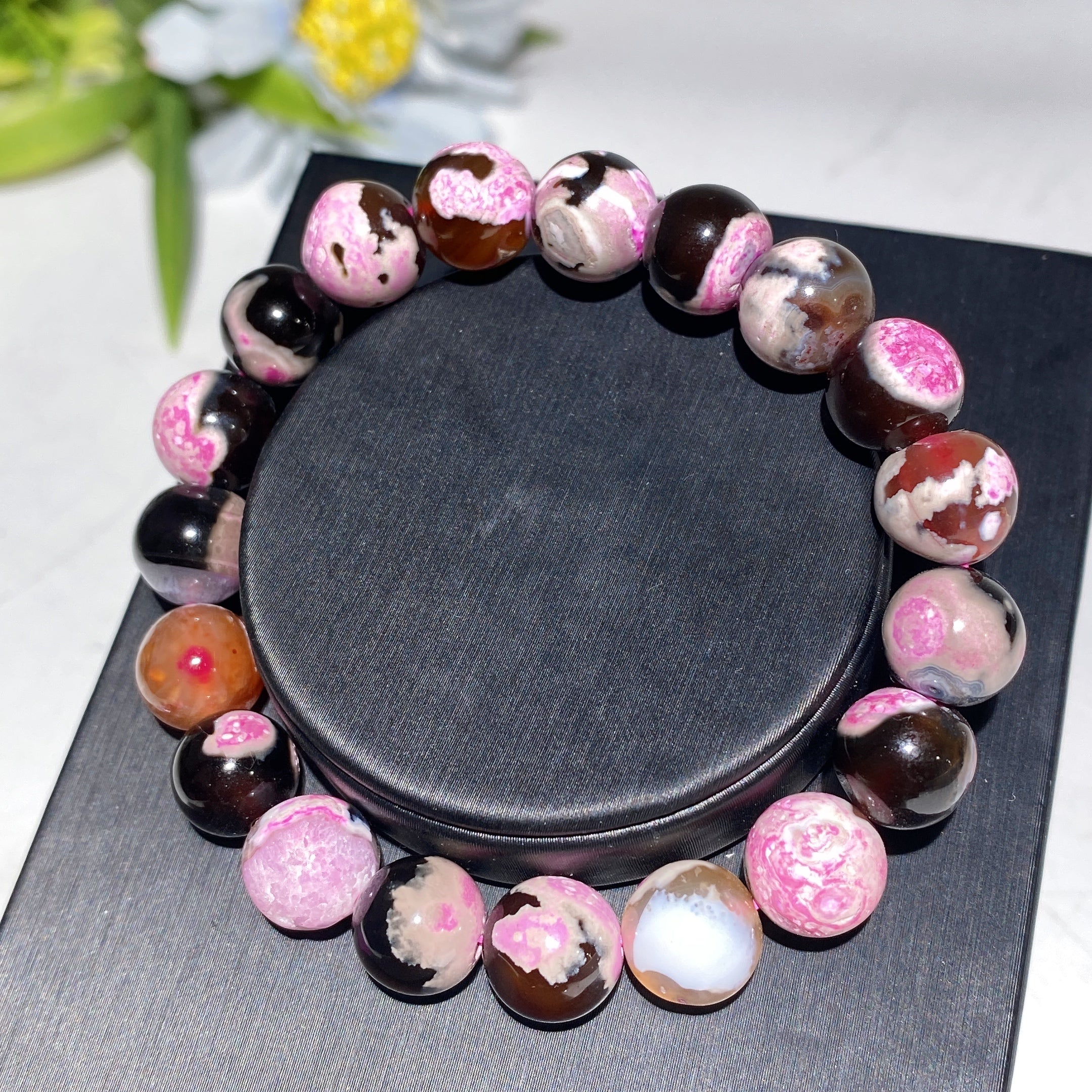 10mm Orca Agate Healing Bracelet for Balance & Energy