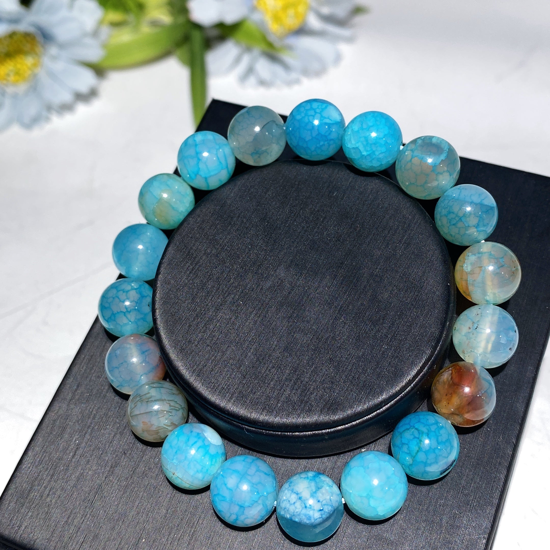 10mm Orca Agate Healing Bracelet for Balance & Energy