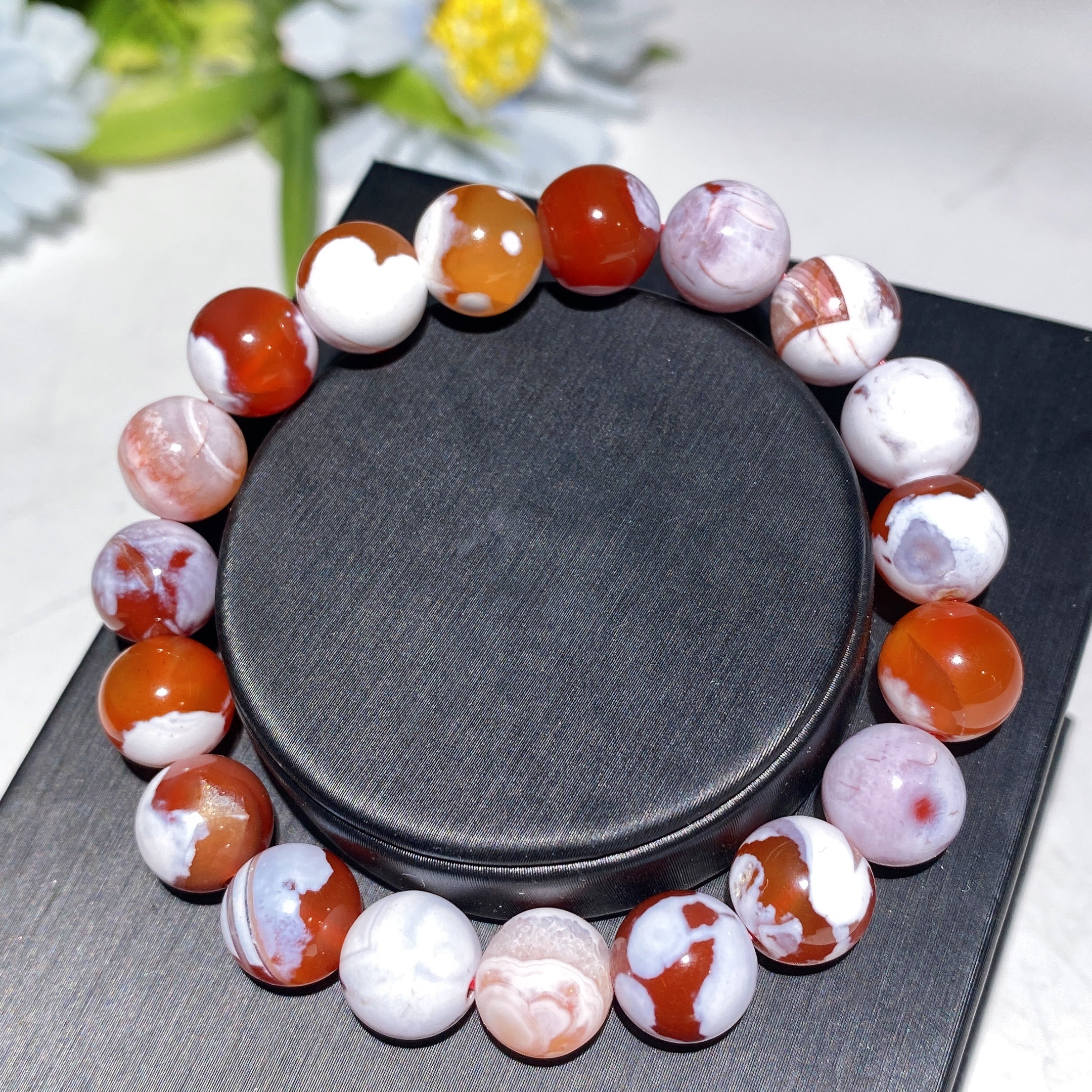 10mm Orca Agate Healing Bracelet for Balance & Energy