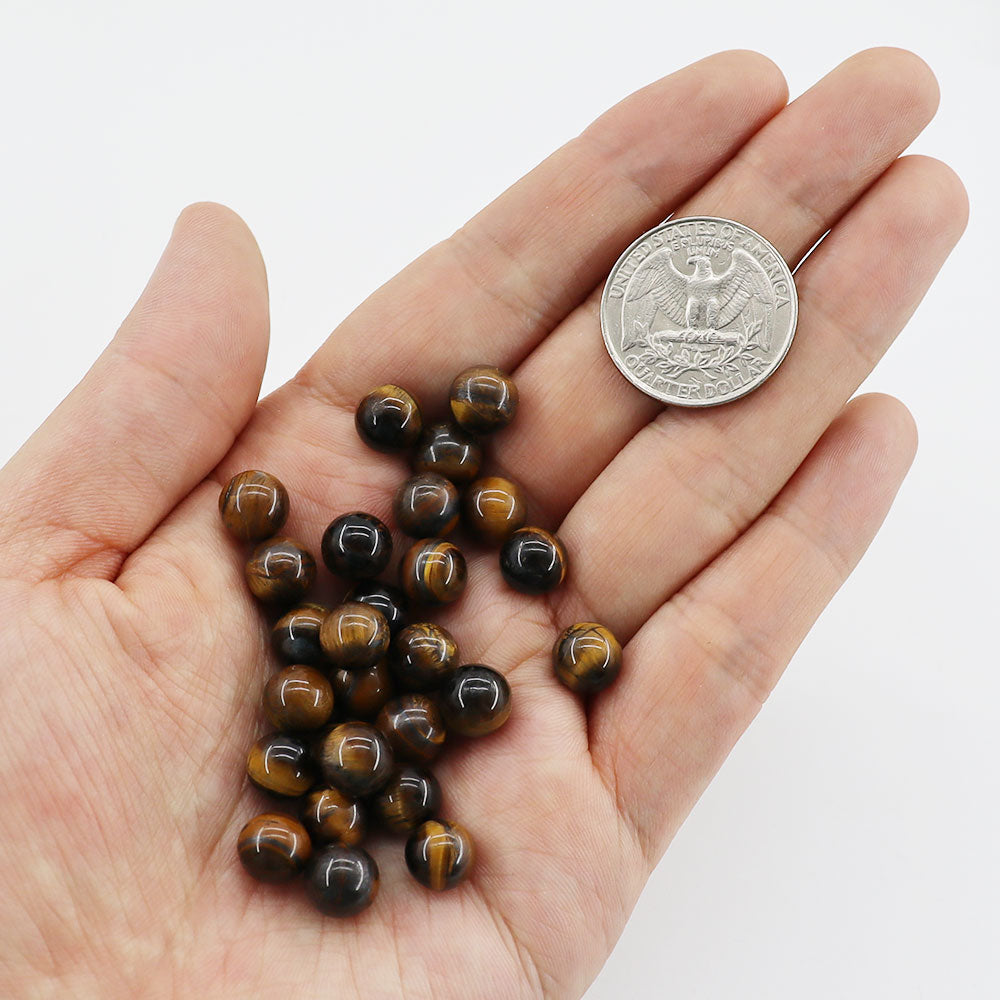 10mm Round Natural Crystal Beads Set 30pcs Energy Healing Stones