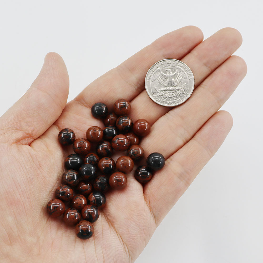 10mm Round Natural Crystal Beads Set 30pcs Energy Healing Stones