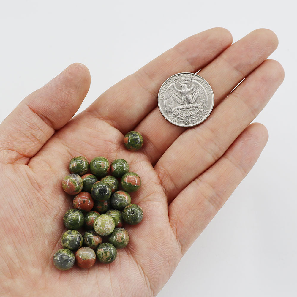 10mm Round Natural Crystal Beads Set 30pcs Energy Healing Stones
