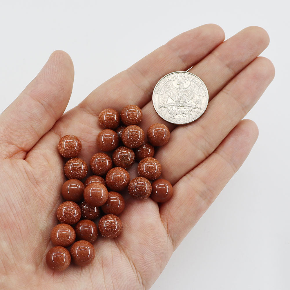 10mm Round Natural Crystal Beads Set 30pcs Energy Healing Stones