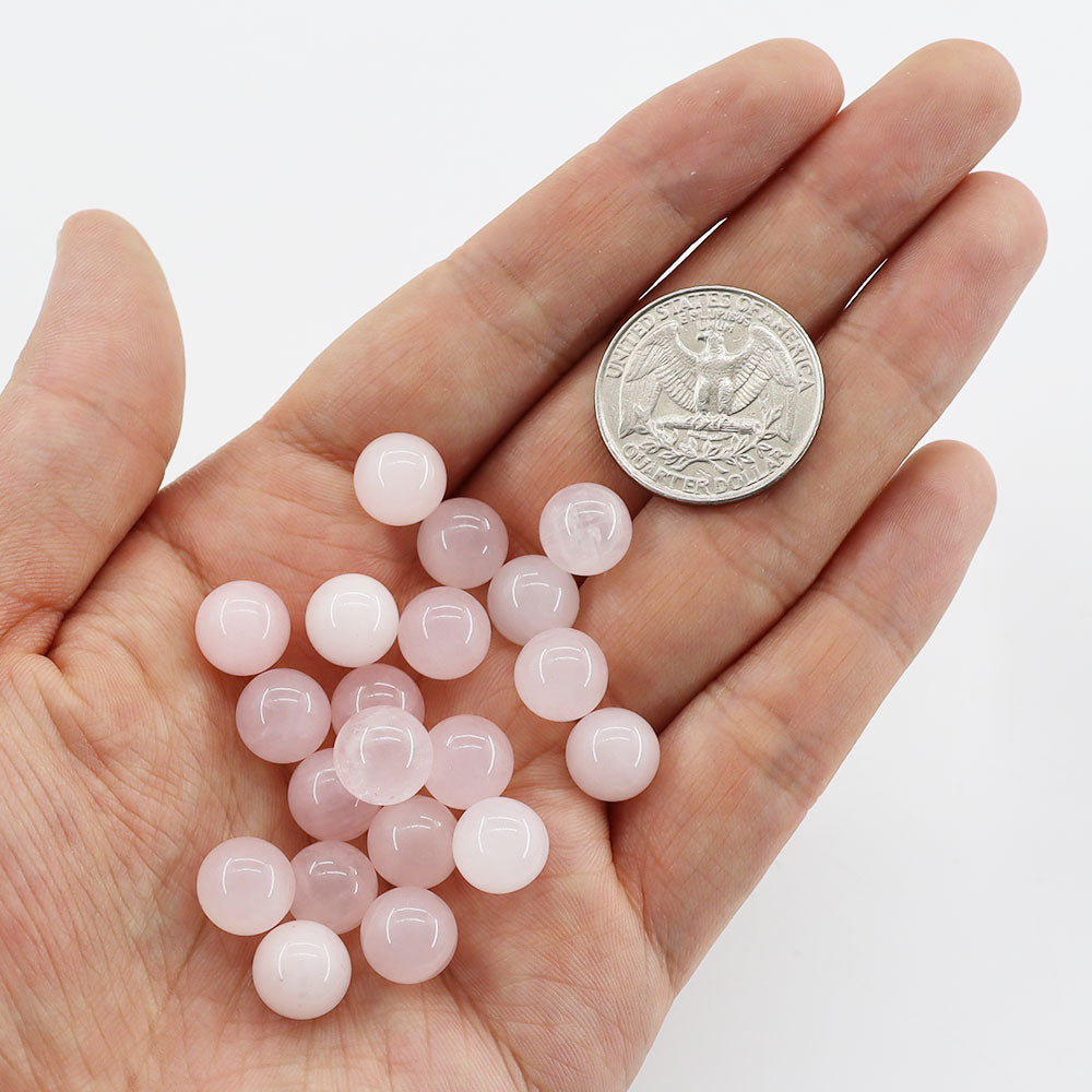 10mm Round Natural Crystal Beads Set 30pcs Energy Healing Stones