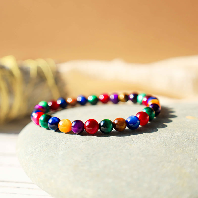 10mm Tiger Eye Courage Bracelet for Strength & Confidence