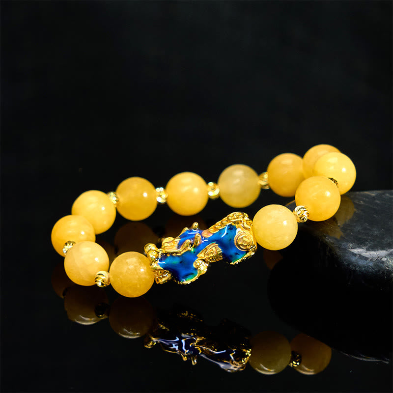 10mm Topaz Pixiu Color Change Wealth Bracelet
