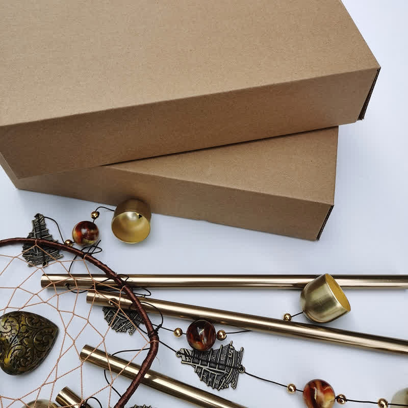 Copper Dream Catcher Wall Hanging | Elephant Chimes for Healing