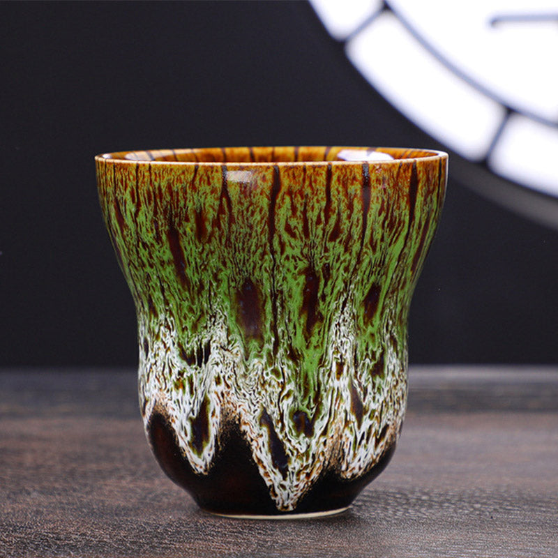 Vintage Kiln Change Ceramic Coffee Mug 150ml Zen Decor