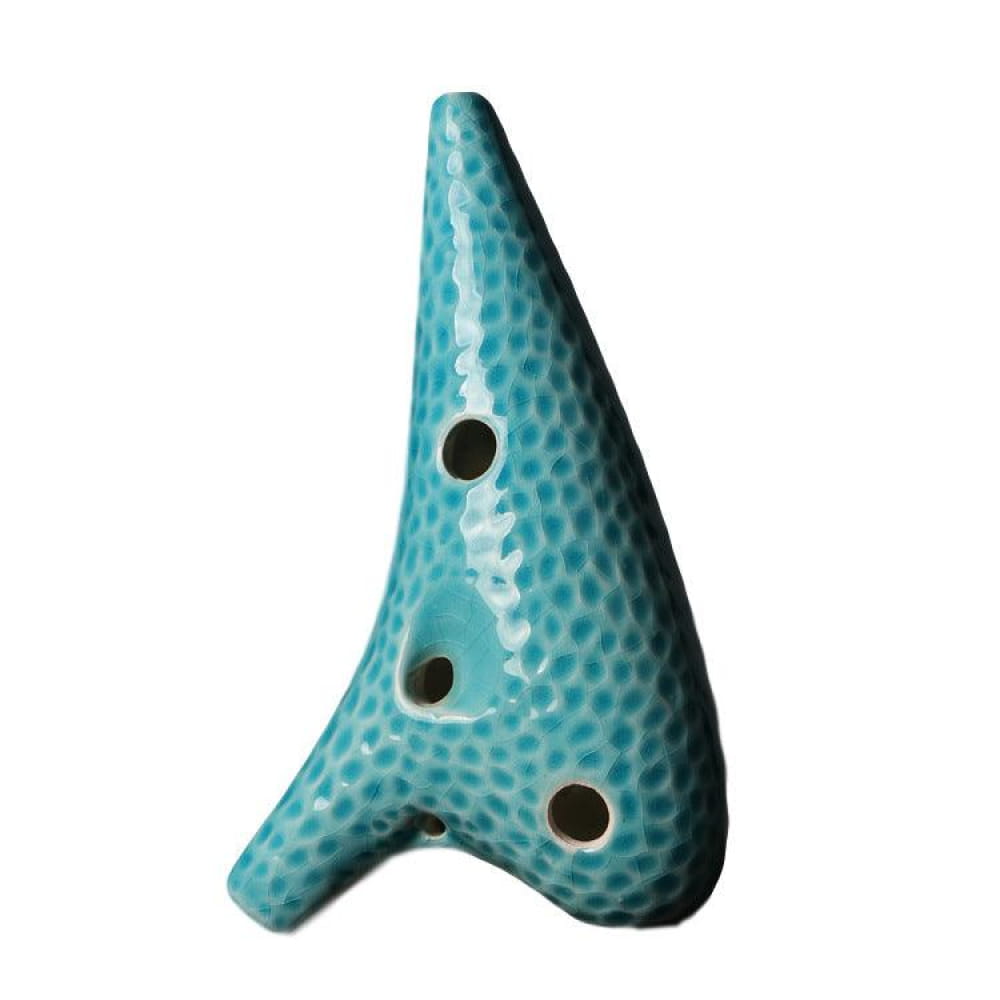 Blue Wave Ice Crack 12-Hole Alto C Ocarina Flute