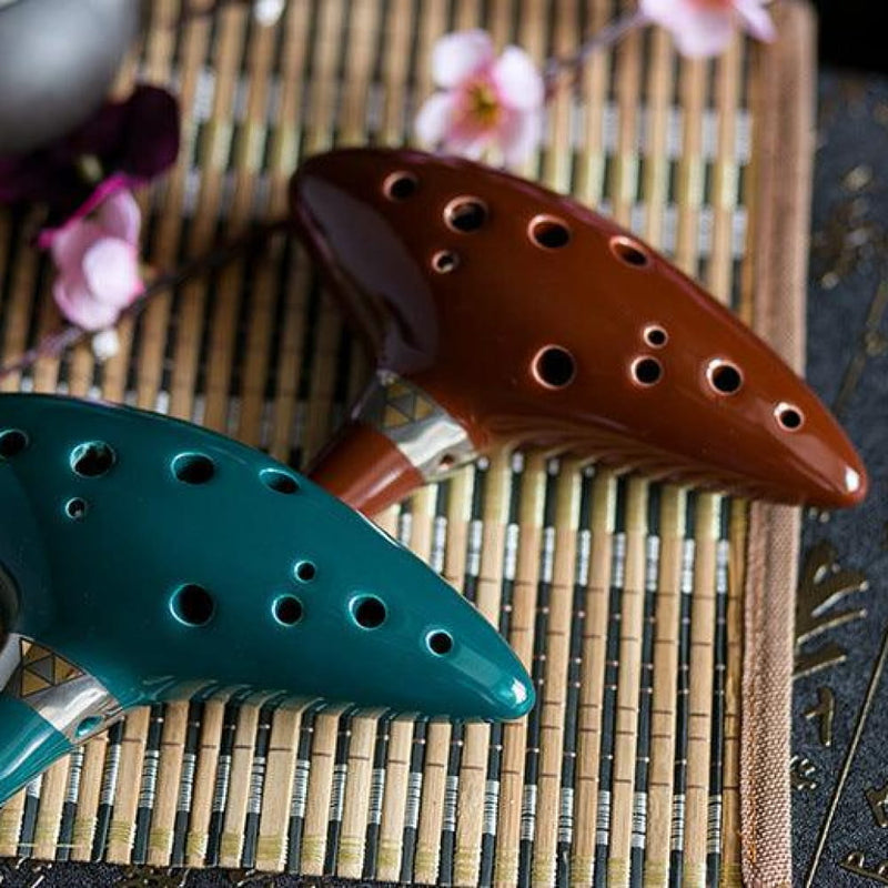 Ocarina Classica A 12 Fori 'Forest Whisper' - Strumento Musicale In Ceramica Per Principianti E Professionisti - Foto 5