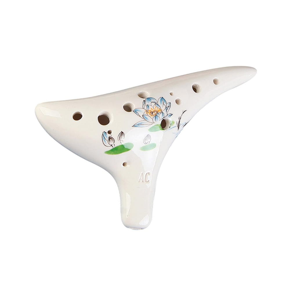 12 Hole Alto C Painted Ocarina Wind Instrument - Ocarina - On sale