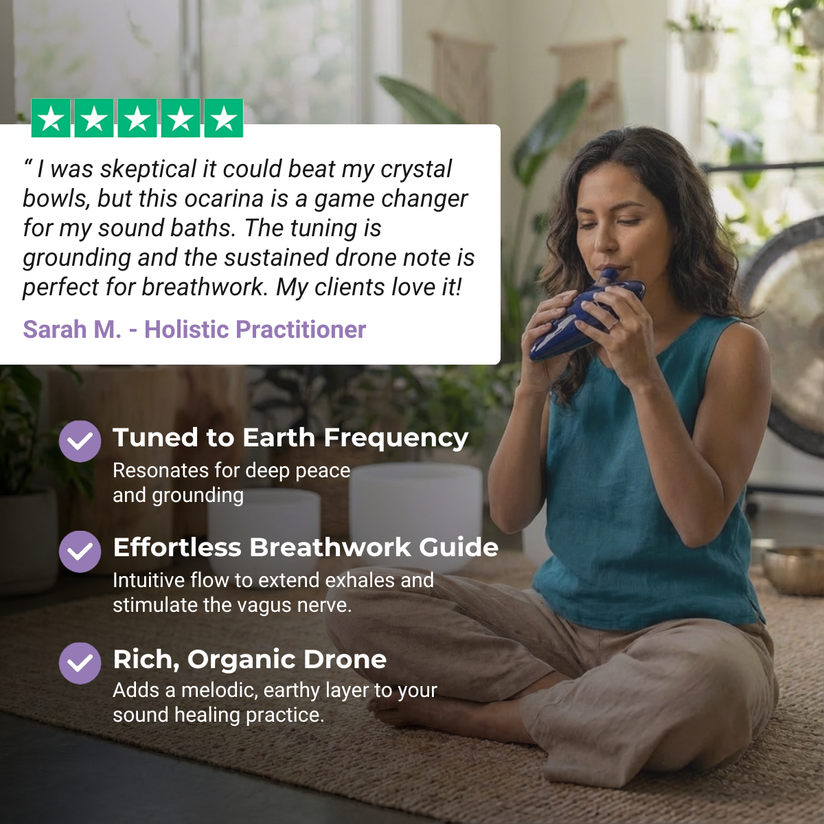 12 Hole Alto C Sweet Potato Resin Ocarina Flute