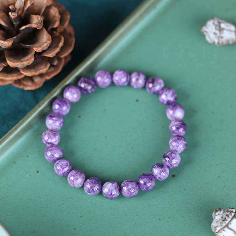 8mm Amethyst Healing Positive Transformation Bracelet