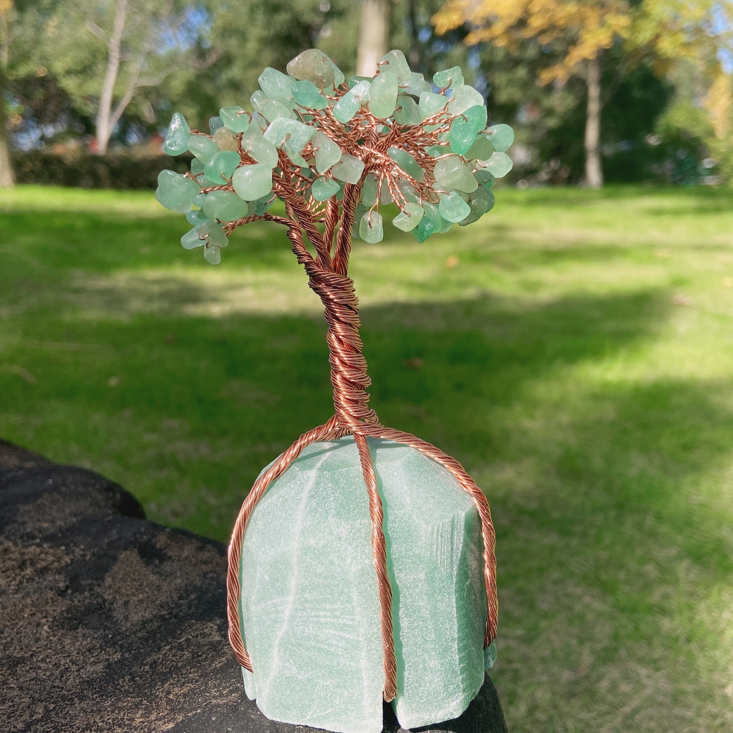 128-140mm Rose Quartz Crystal Tree for Healing & Decor