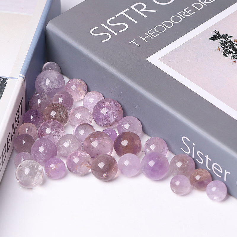 12mm Amethyst Crystal Sphere for Energy Healing & Meditation