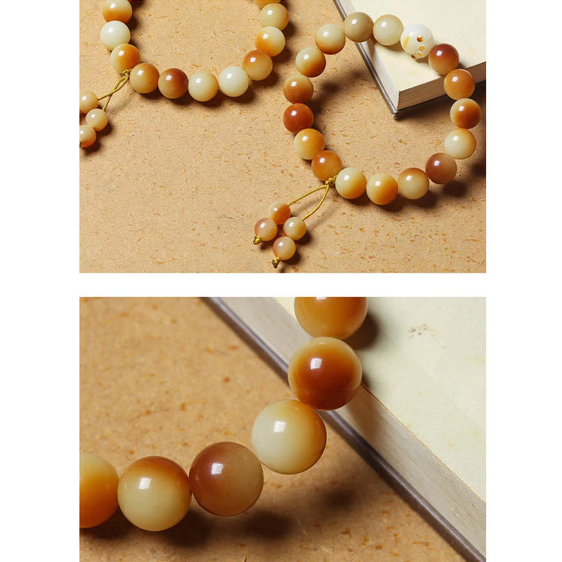 12mm Bodhi Seed Spiritual Bracelet for Peace & Wisdom