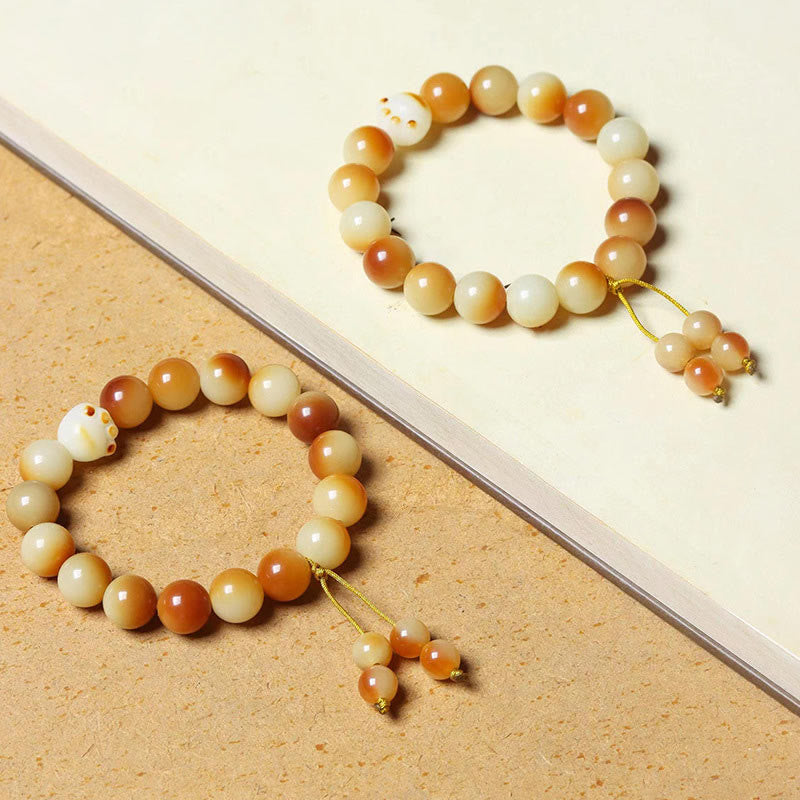 12mm Bodhi Seed Spiritual Bracelet for Peace & Wisdom