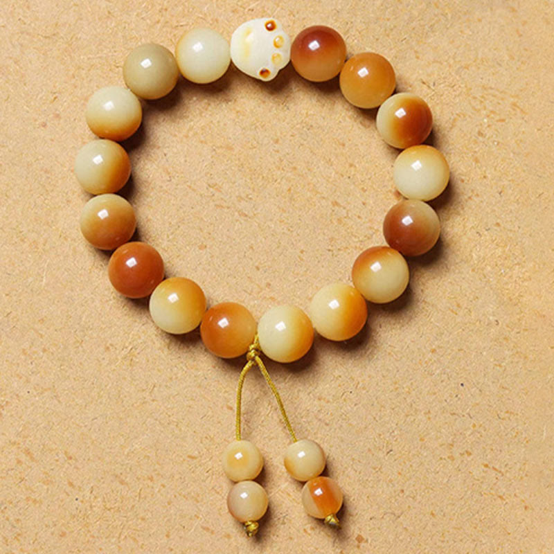 12mm Bodhi Seed Spiritual Bracelet for Peace & Wisdom