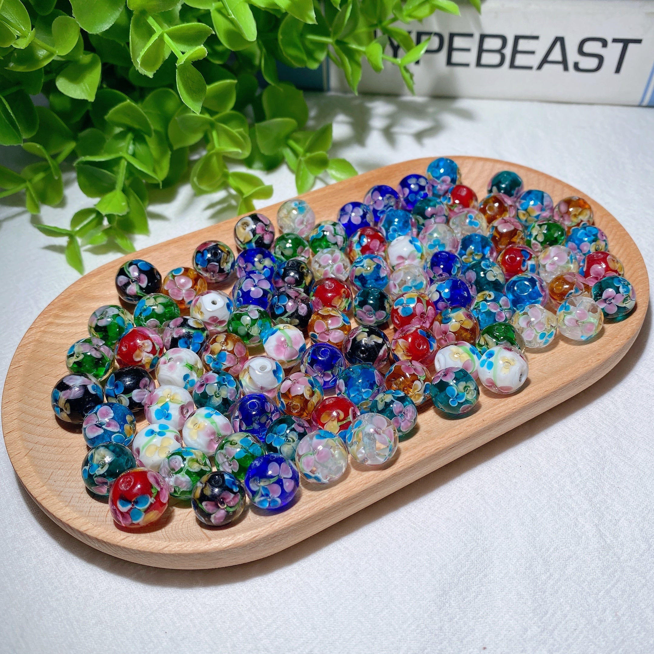 12mm Colorful Glass Flower Crystal Beads for Jewelry Making