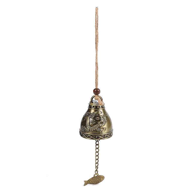 Feng Shui Zinc Alloy Hanging Chime Bell for Zen Decor