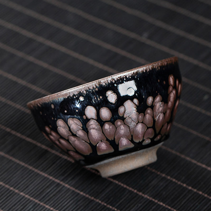 Sakura Jianzhan Ceramic Tea Cup 140ml Cherry Blossom Design