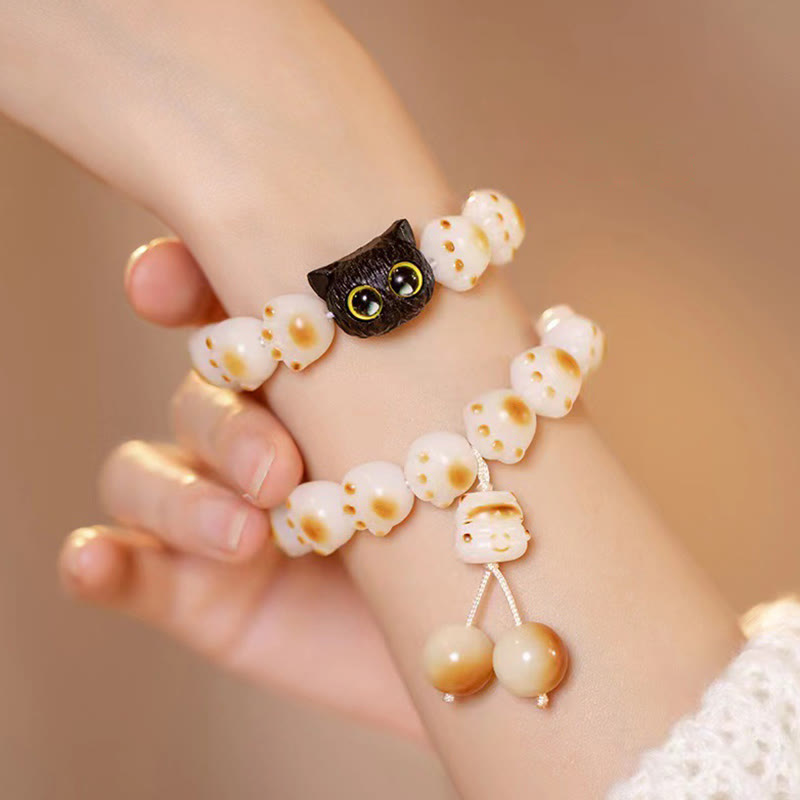 13mm Bodhi Seed Red Sandalwood Peace Bracelet for Meditation