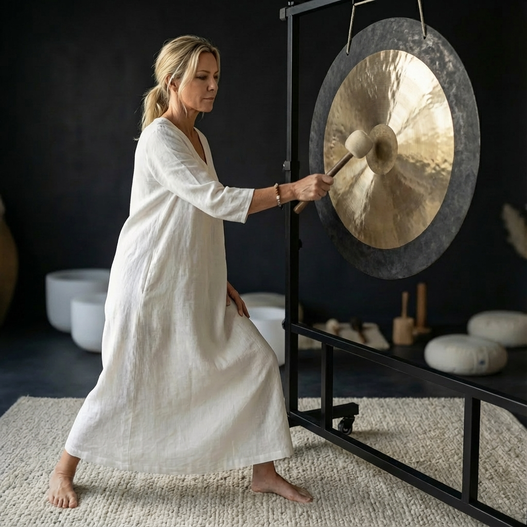 14 to 52 Inch Deep Wave Wind Gong Instrument for Meditation