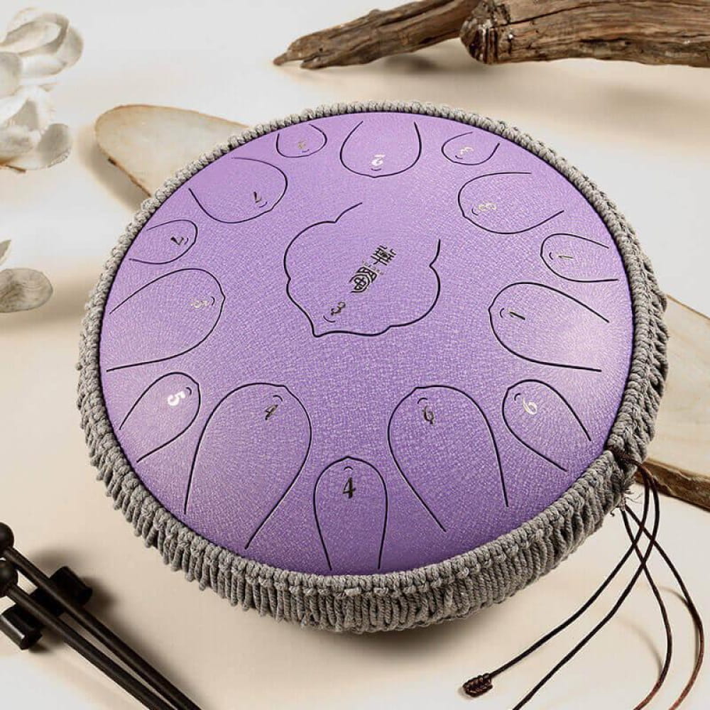 14 Inch Carbon Steel Tongue Drum 15 Notes D Key - Steel Tongue Drum - On sale