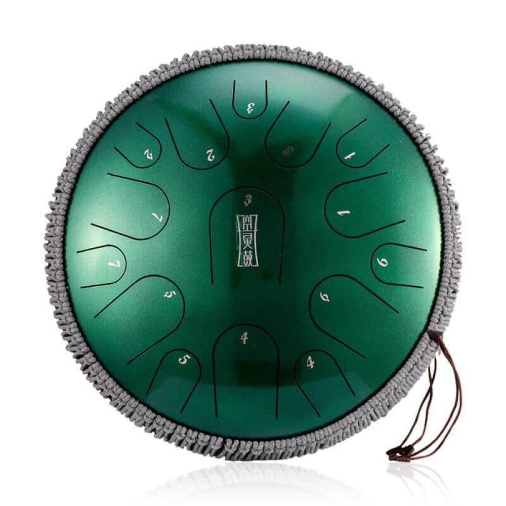 14 Inch Titanium Steel Tongue Drum 15 Note for Yoga Meditation - 14 Inches/15 Notes (D Major)